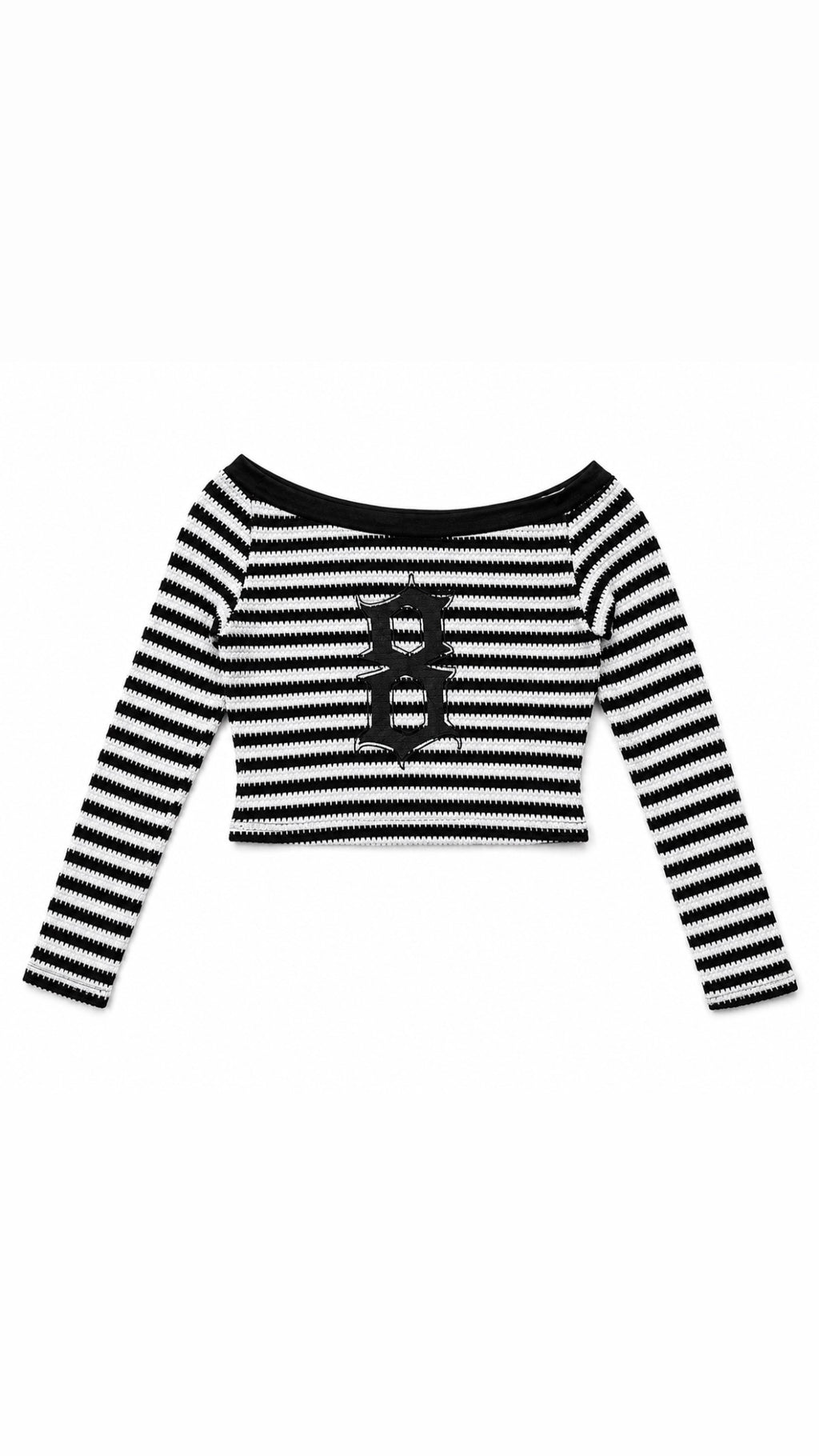 HIGH OCTANE LONG SLEEVE STRIPE BLOUSE