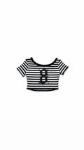 HIGH OCTANE SHORT SLEEVE STRIPE BLOUSE